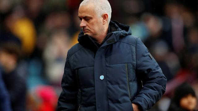 Jose Mourinho, en un partido del Tottenham