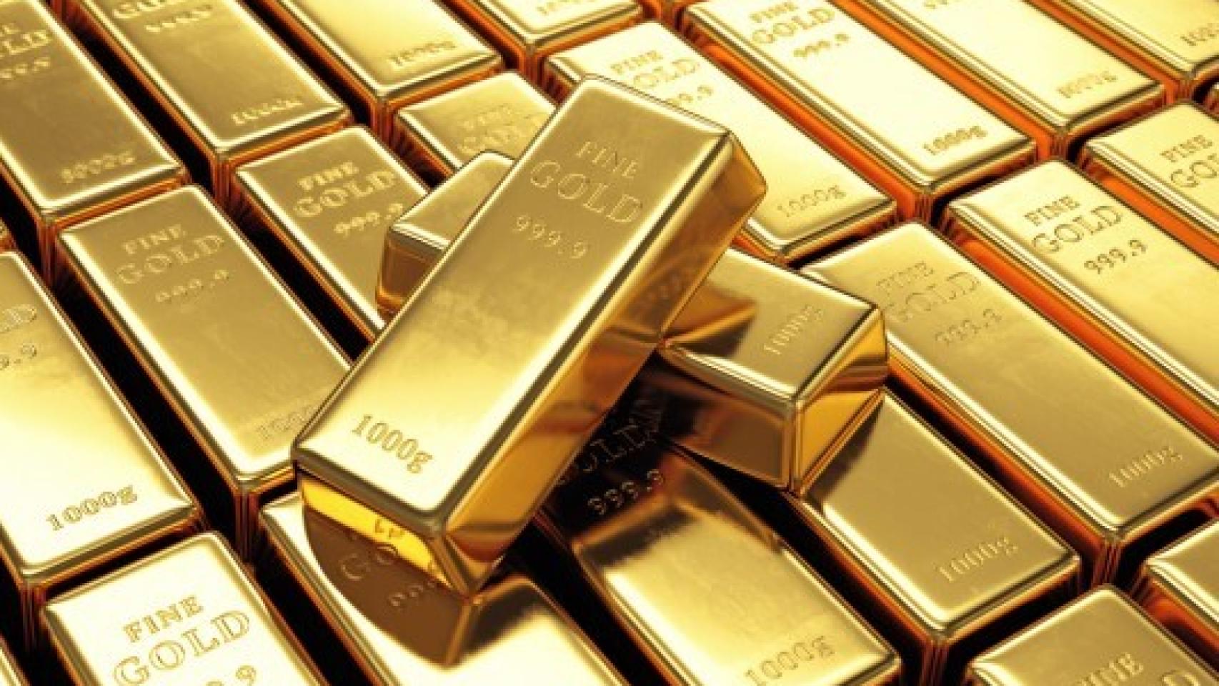 Lingotes de oro.