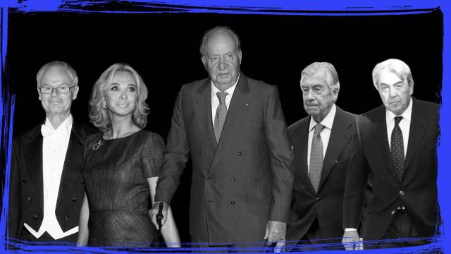 Álvaro de Orleans, Corinna zu Sayn-Wittgenstein, el rey emérito, Alberto Alcocer y Alberto Cortina.