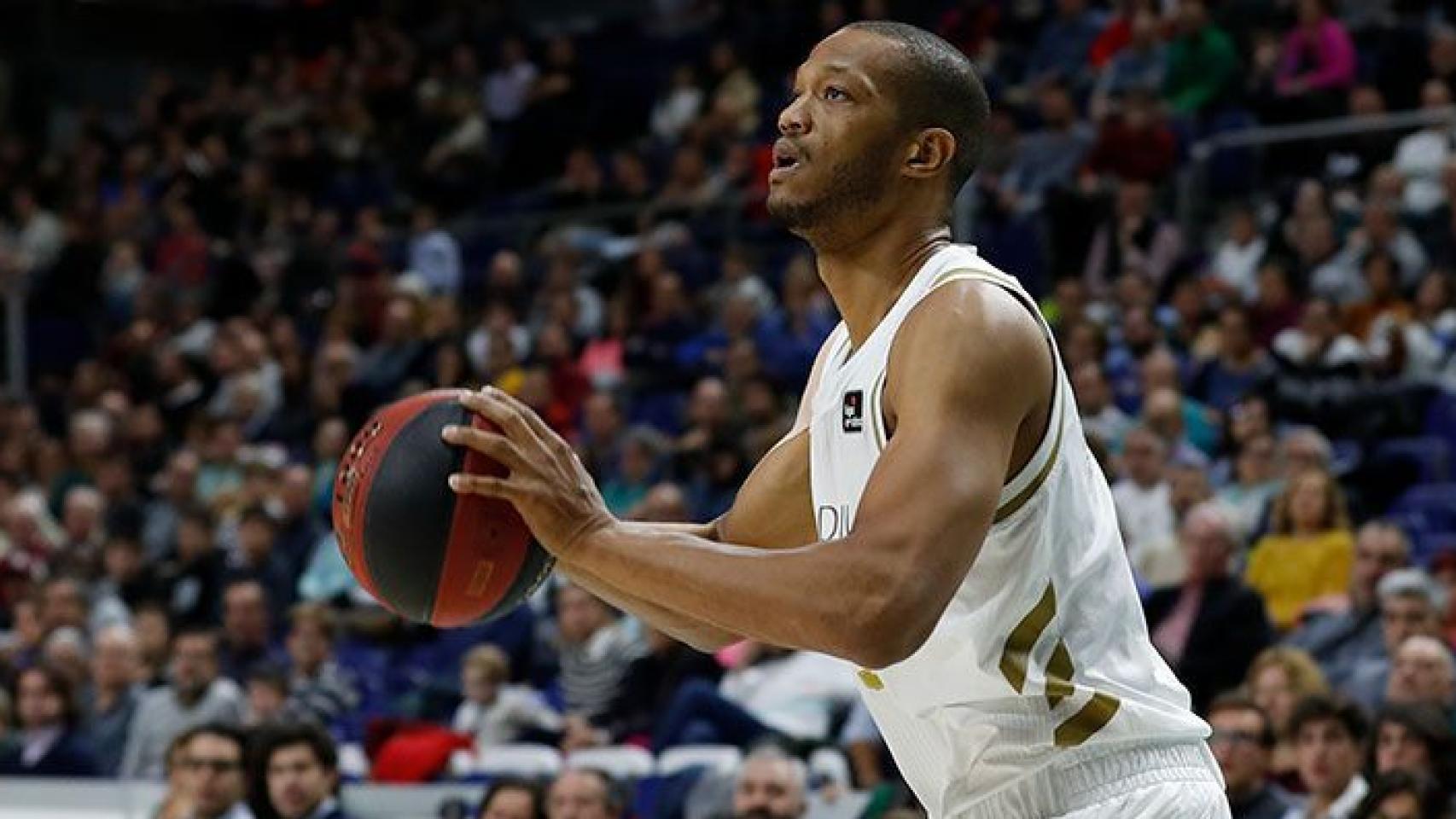 Anthony Randolph, en un partido del Real Madrid de baloncesto