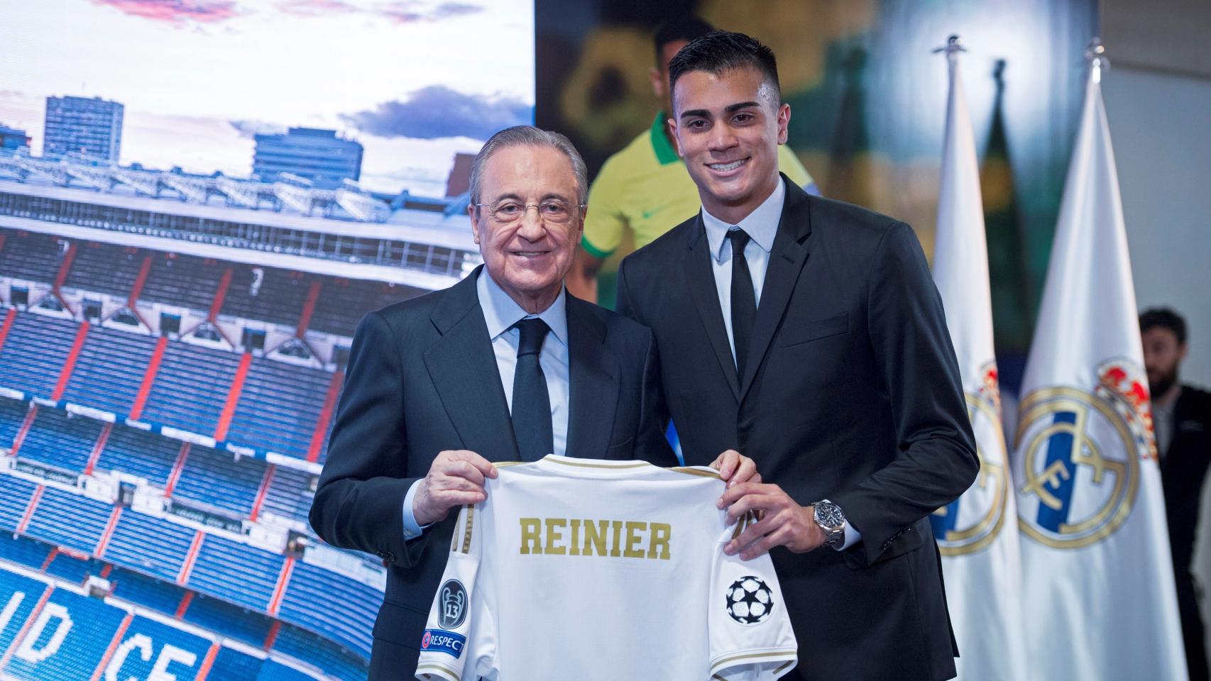 Florentino Pérez, en la presentación de Reinier