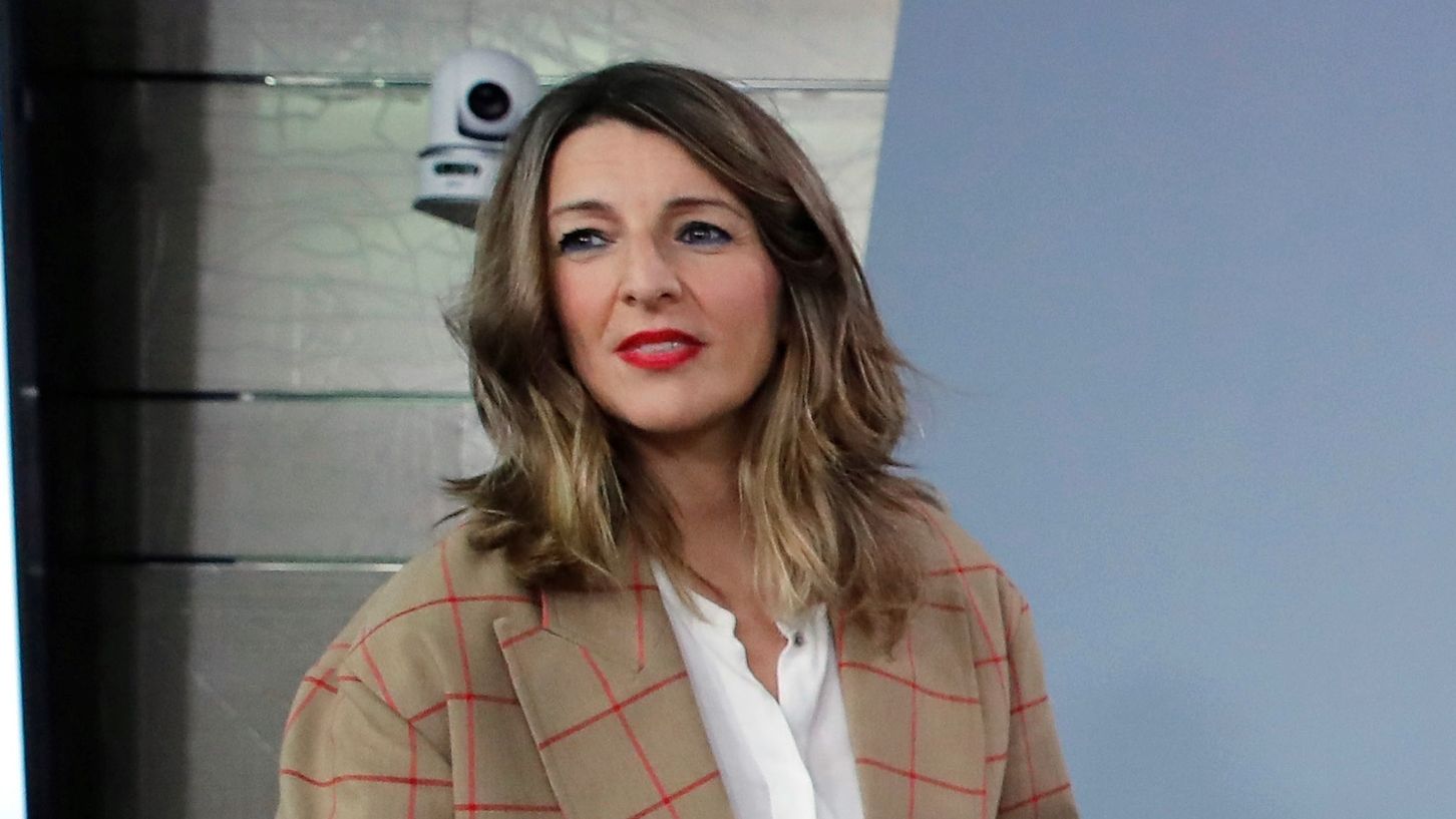 Yolanda Díaz, ministra de Trabajo en la rueda de prensa posterior al Consejo de Ministros.