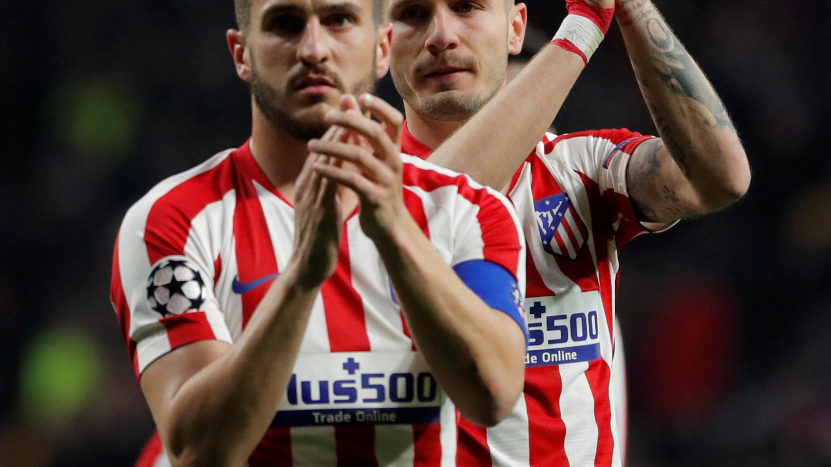 Koke y Saúl Ñíguez, tras el Atlético - Liverpool