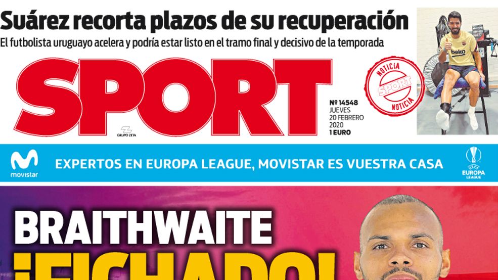 Portada SPORT (20/02/2020)