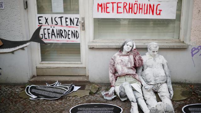 Protestas contra el aumento de los alquileres en Berlín.