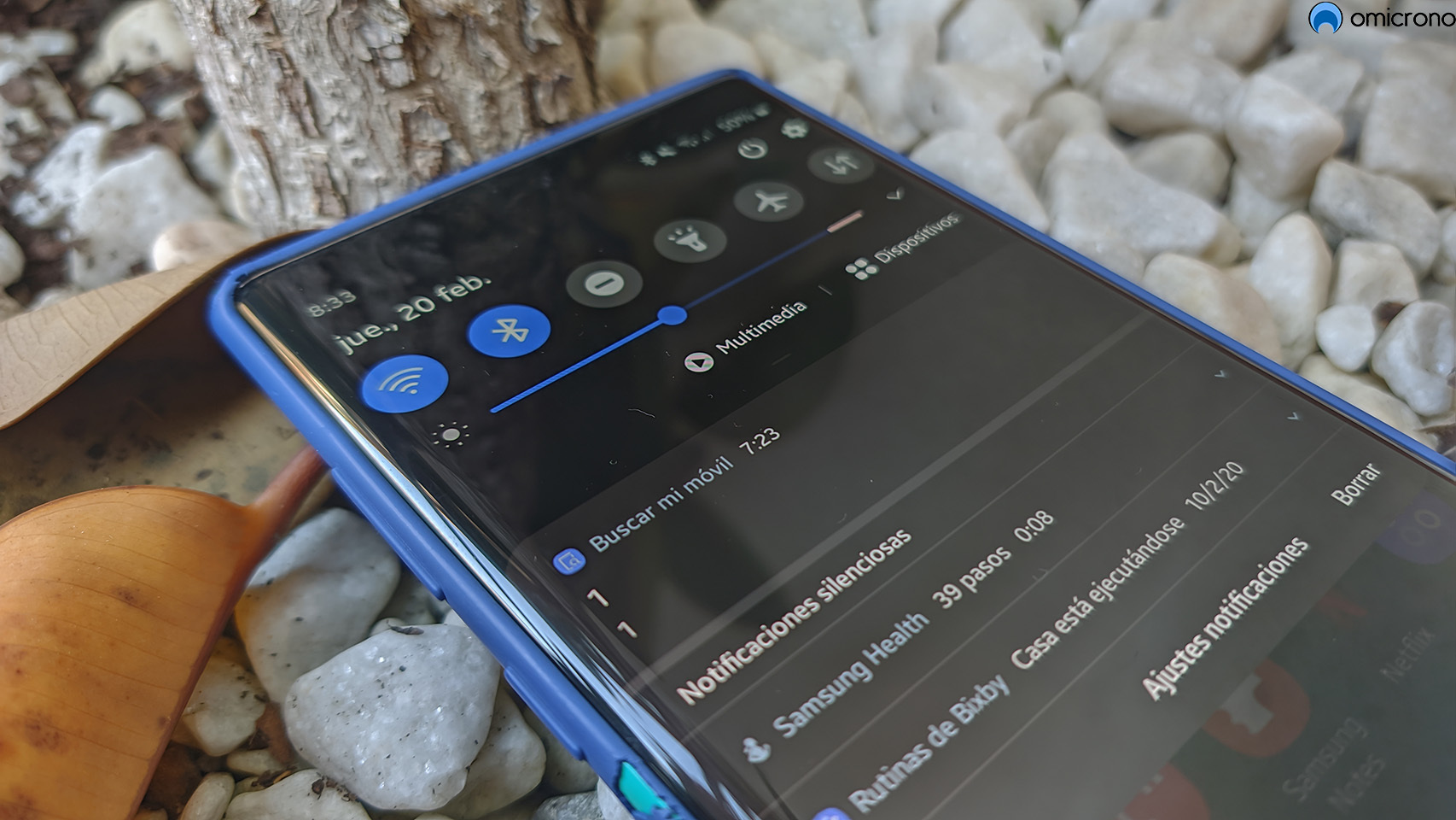 Notificación de Samsung