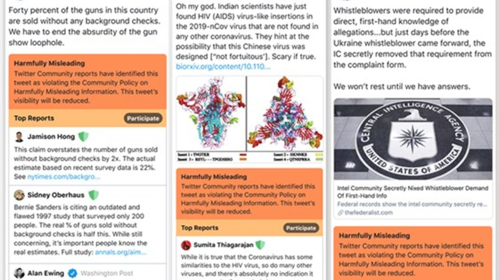 Noticias marcadas como engañosas en Twitter
