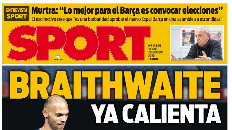 Portada Sport (21/02/2020)