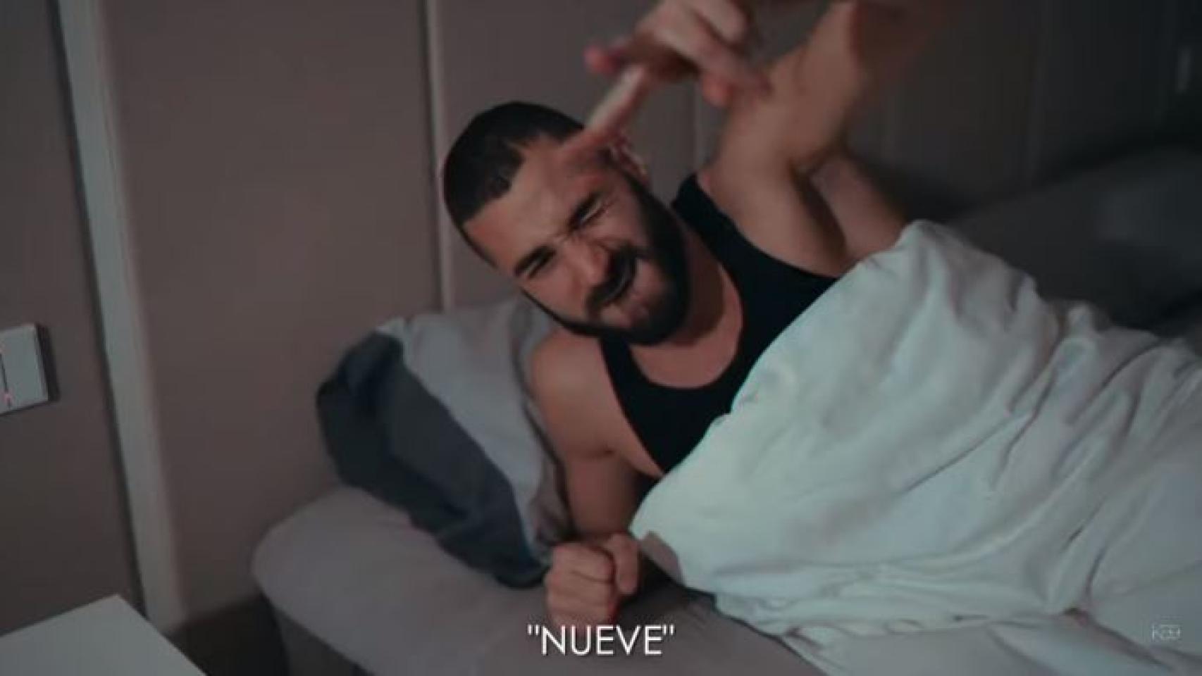 Karim Benzema en su vídeo de Youtube