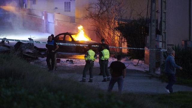 Imágenes posteriores al accidente.