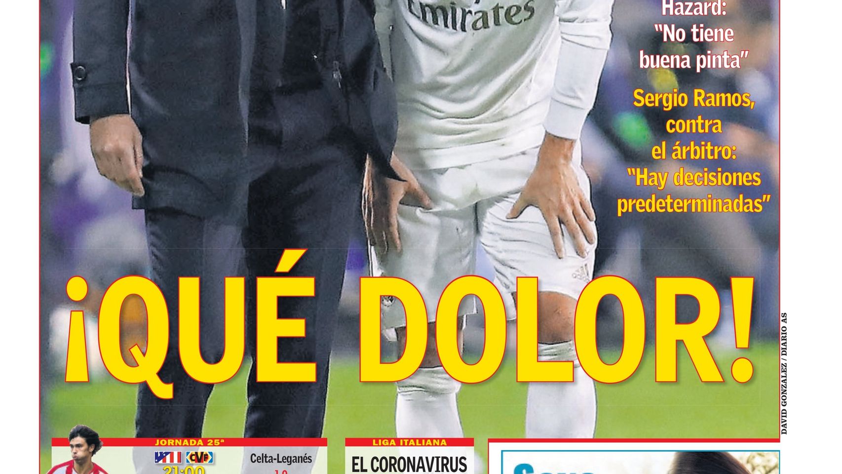 La portada del diario AS (23/02/2020)