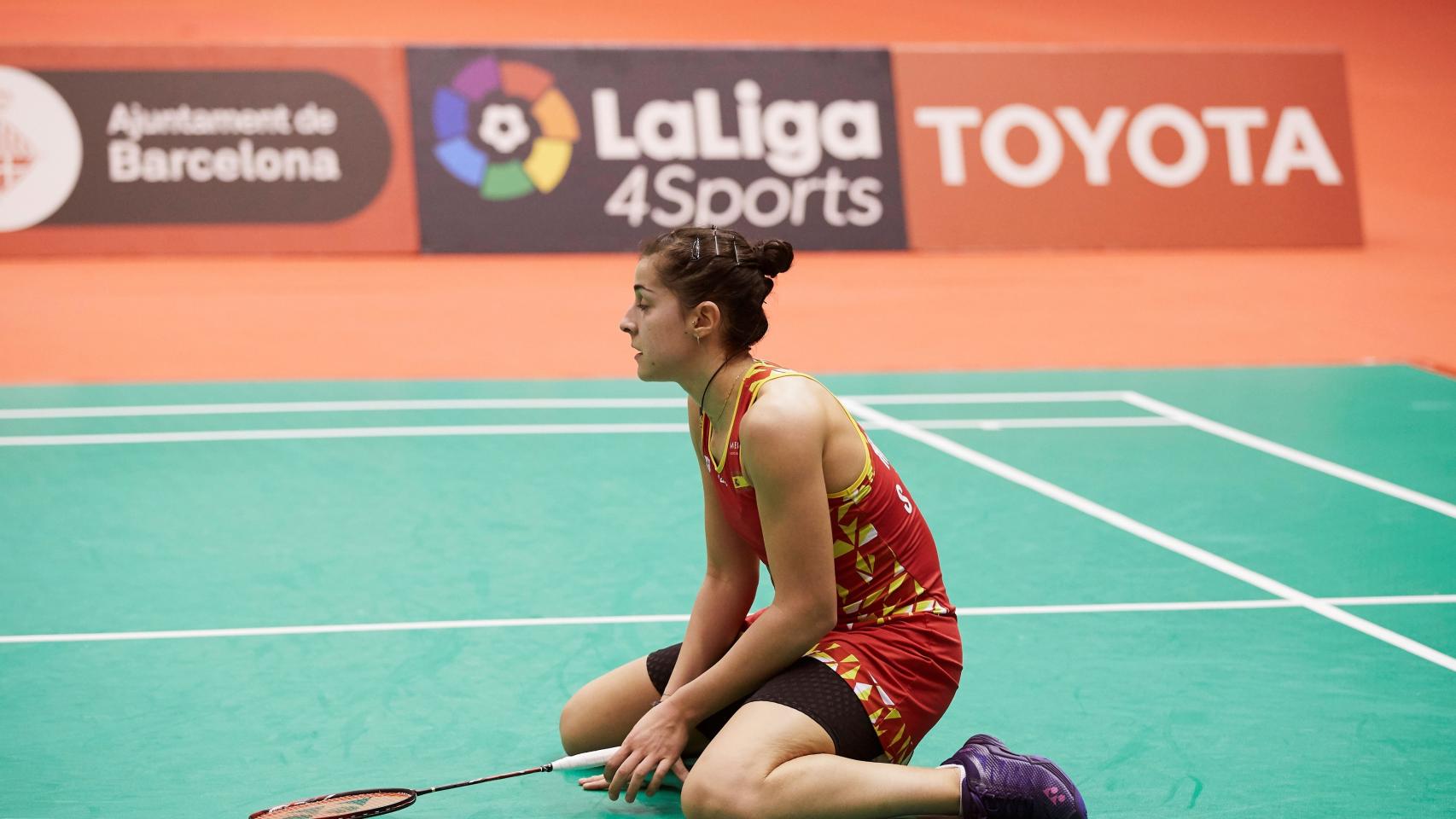 Carolina Marín, en la final del Barcelona Spain Masters