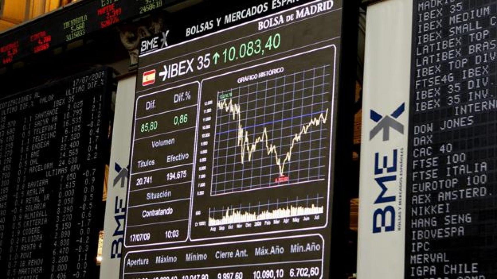 Imagen de la Bolsa de Madrid.