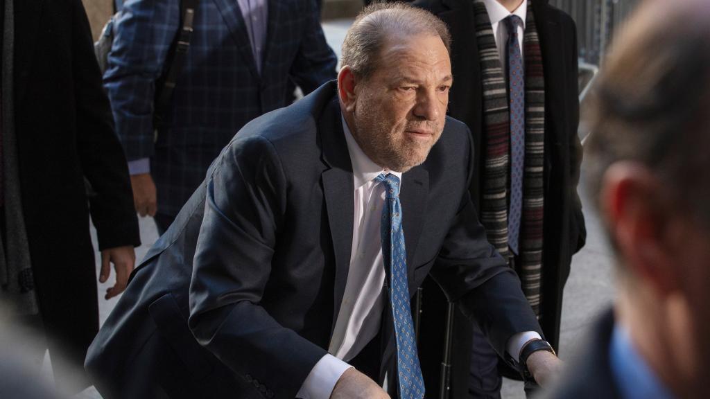 Harvey Weinstein, este lunes, a su llegada al juzgado.