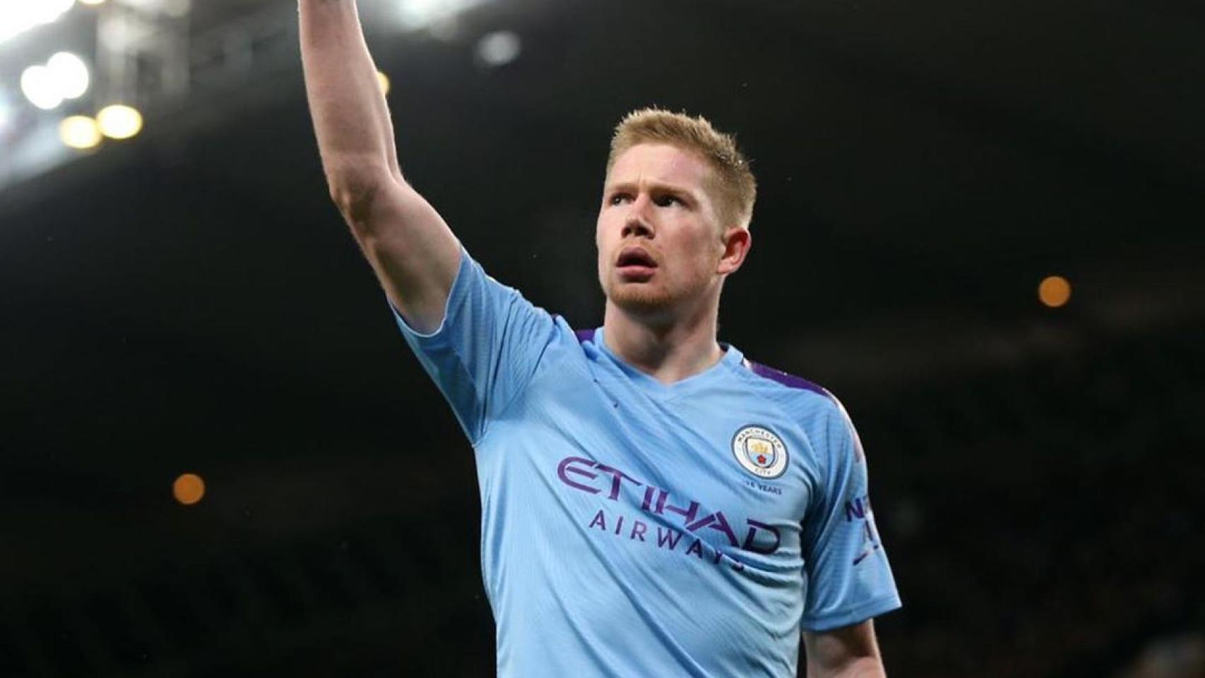 Kevin De Bruyne, durante un partido de esta temporada con el Manchester City