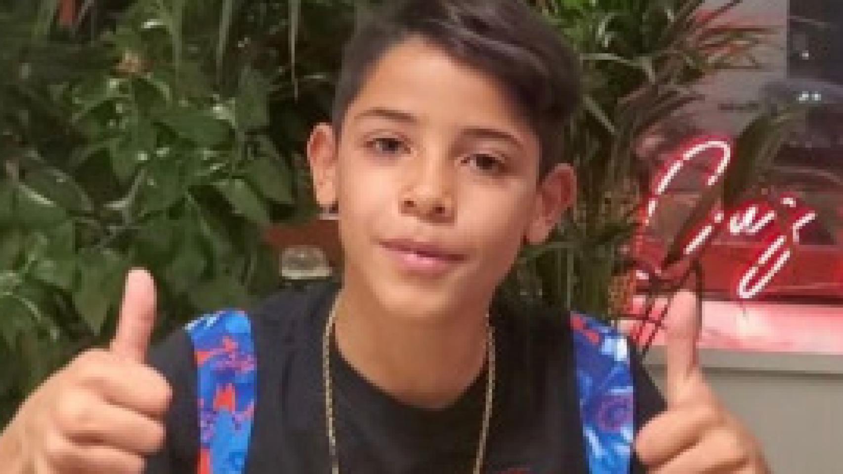Cristiano Ronaldo Junior da la bienvenida