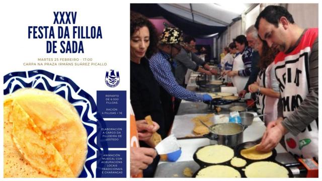 Sada celebra mañana su popular Festa da Filloa con 6.000 unidades