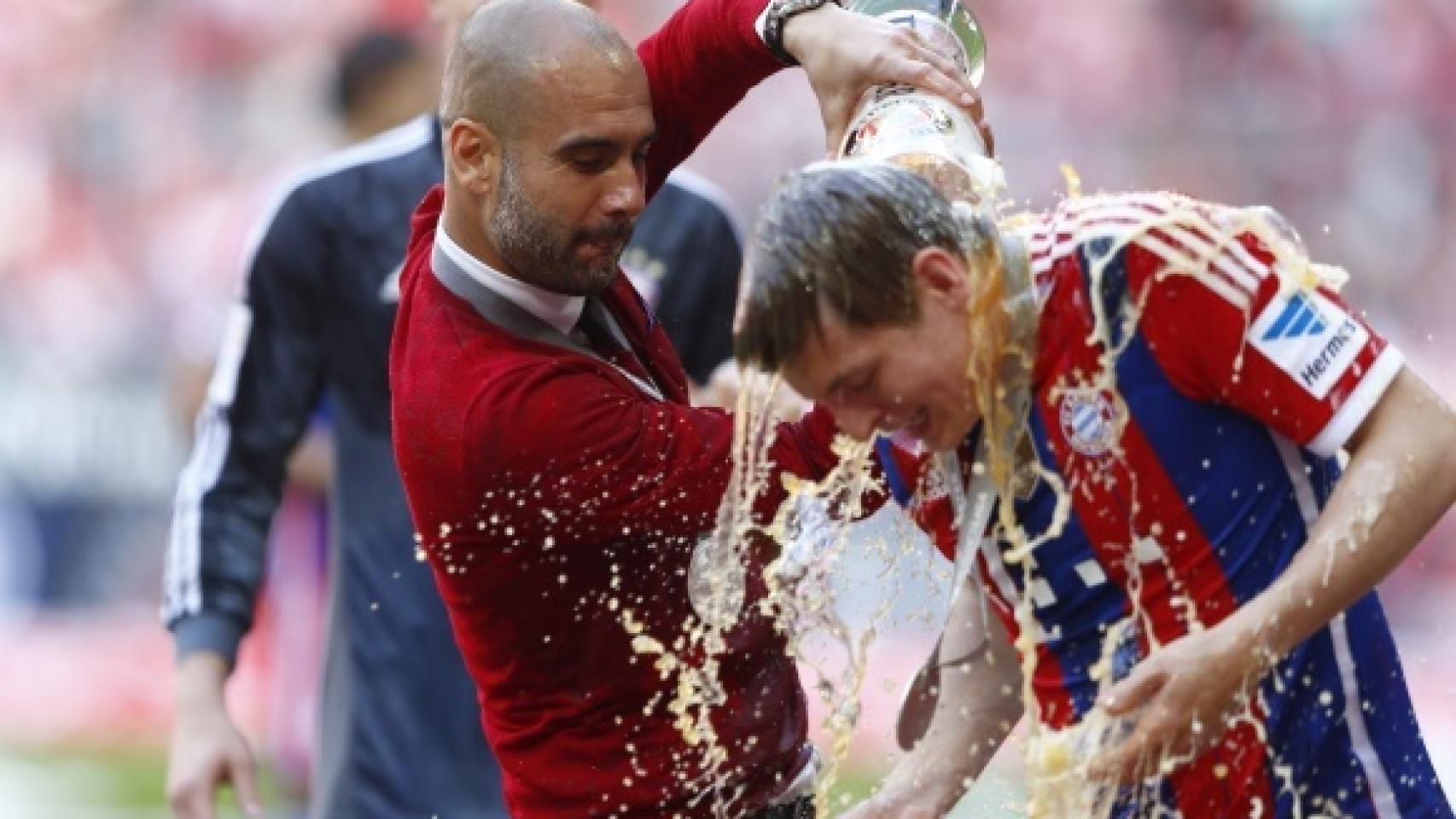 Guardiola y Kroos en el Bayern
