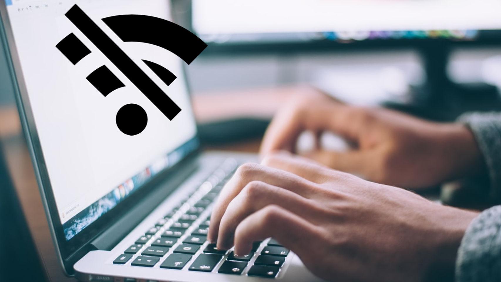 Ordenador sin Internet.