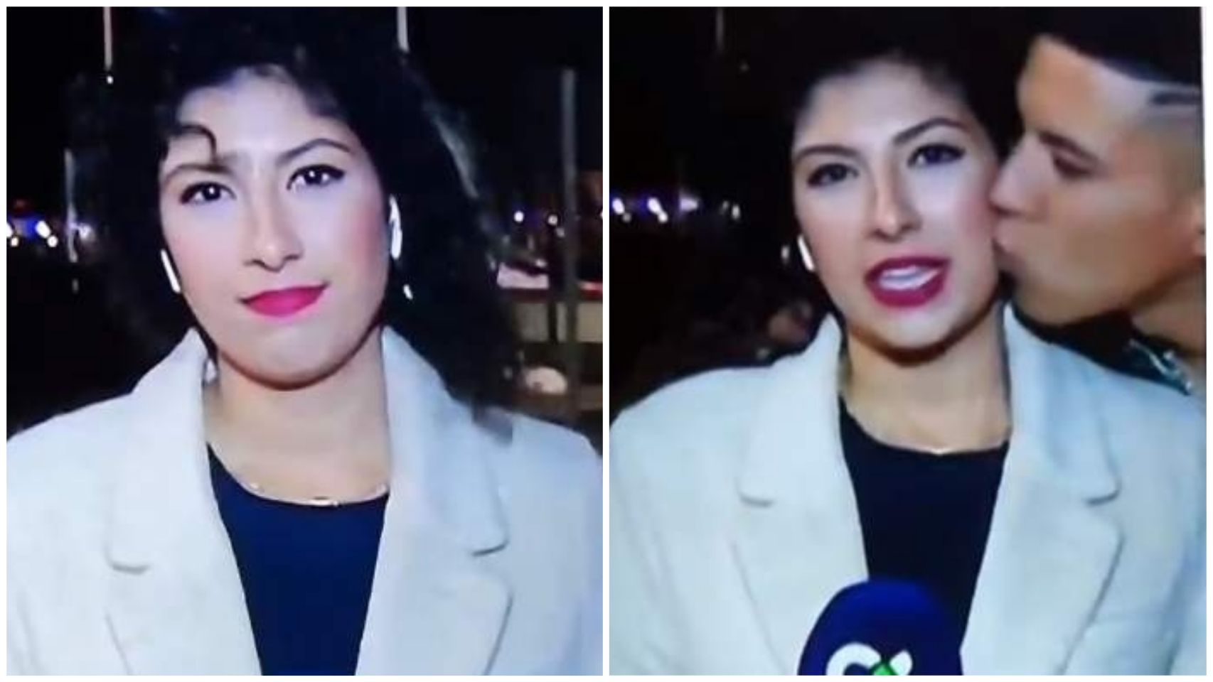 La reportera canarias acosada