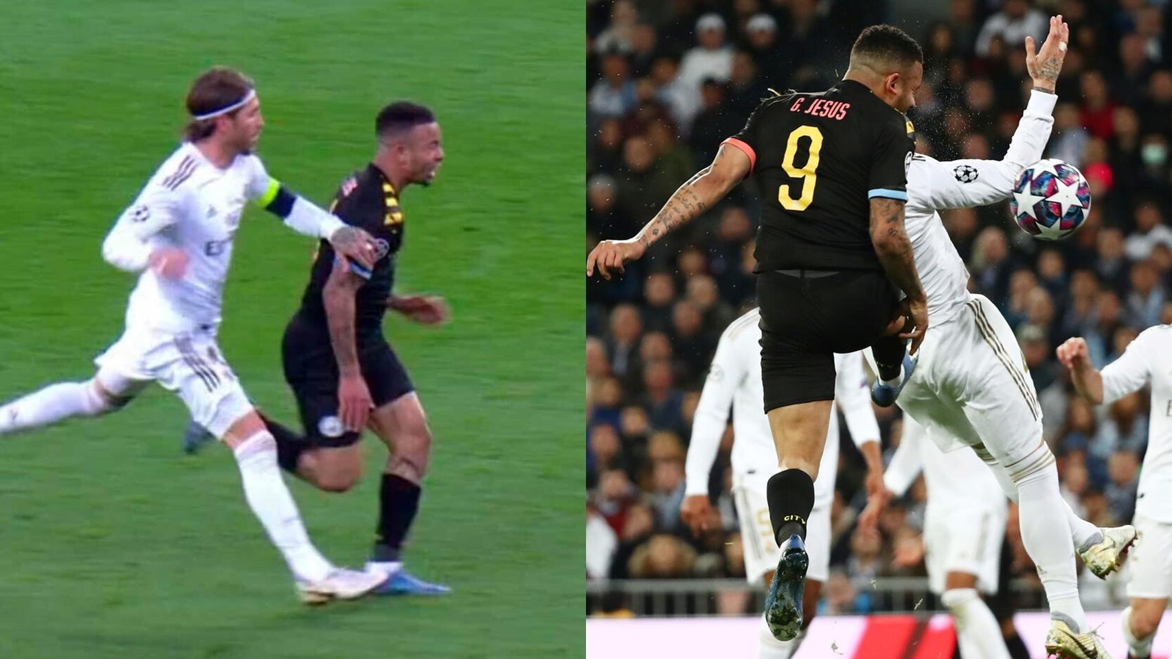 Sergio Ramos y Gabriel Jesús en los dos lances que decidieron el Real Madrid - Manchester City