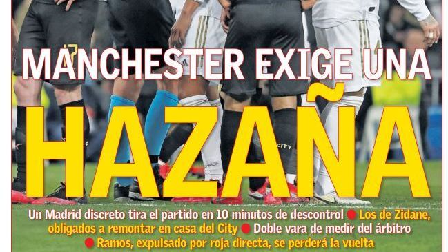 La portada del diario AS (27/02/2020)