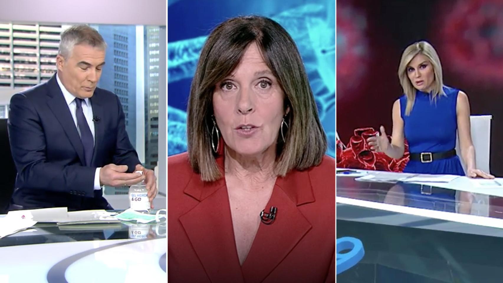 David Cantero, Ana Blanco y Sandra Golpe