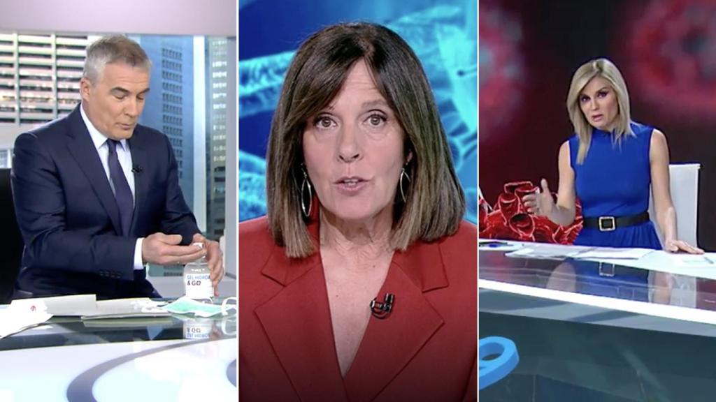 David Cantero, Ana Blanco y Sandra Golpe