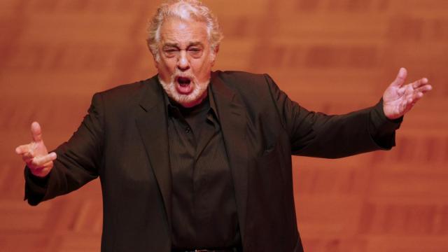 El tenor español Plácido Domingo.