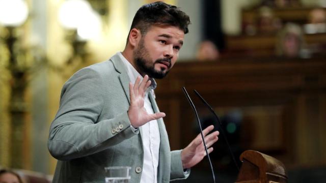 El portavoz de ERC en el Congreso, Gabriel Rufián.
