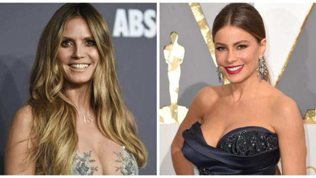 La modelo Heidi Klum y la actriz Sofía Vergara.