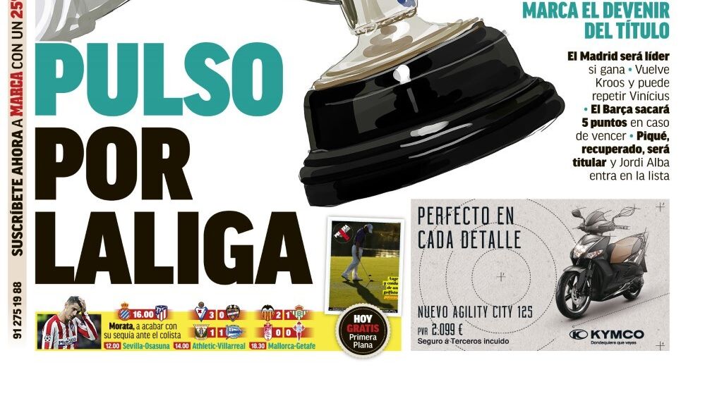 La portada del diario MARCA (01/03/2020)