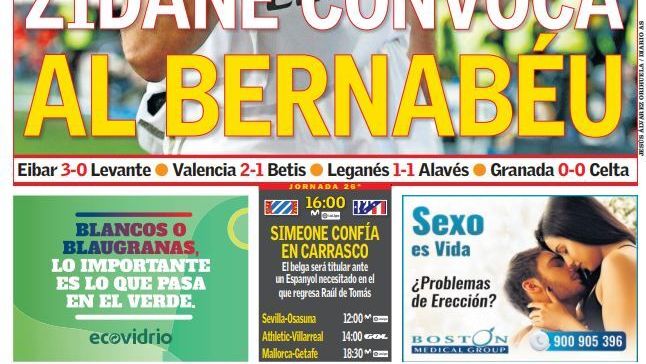 La portada del diario AS (01/03/2020)