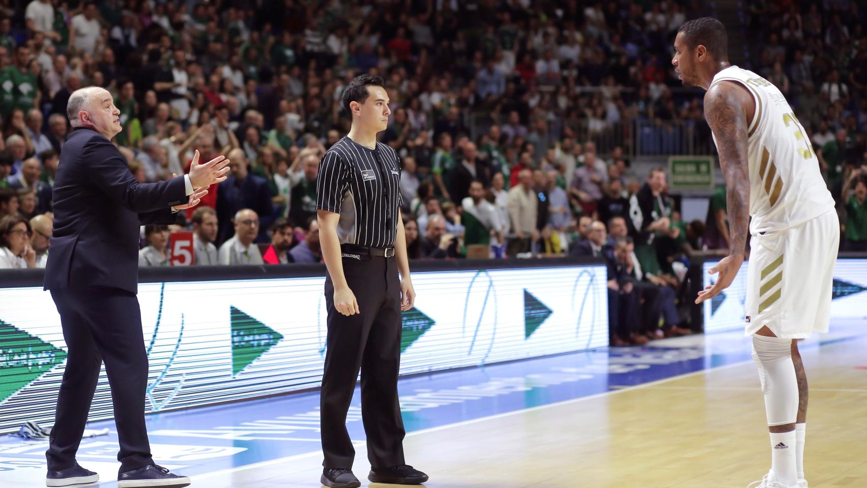 Pablo Laso en el partido ante Unicaja.