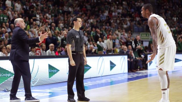 Pablo Laso en el partido ante Unicaja.