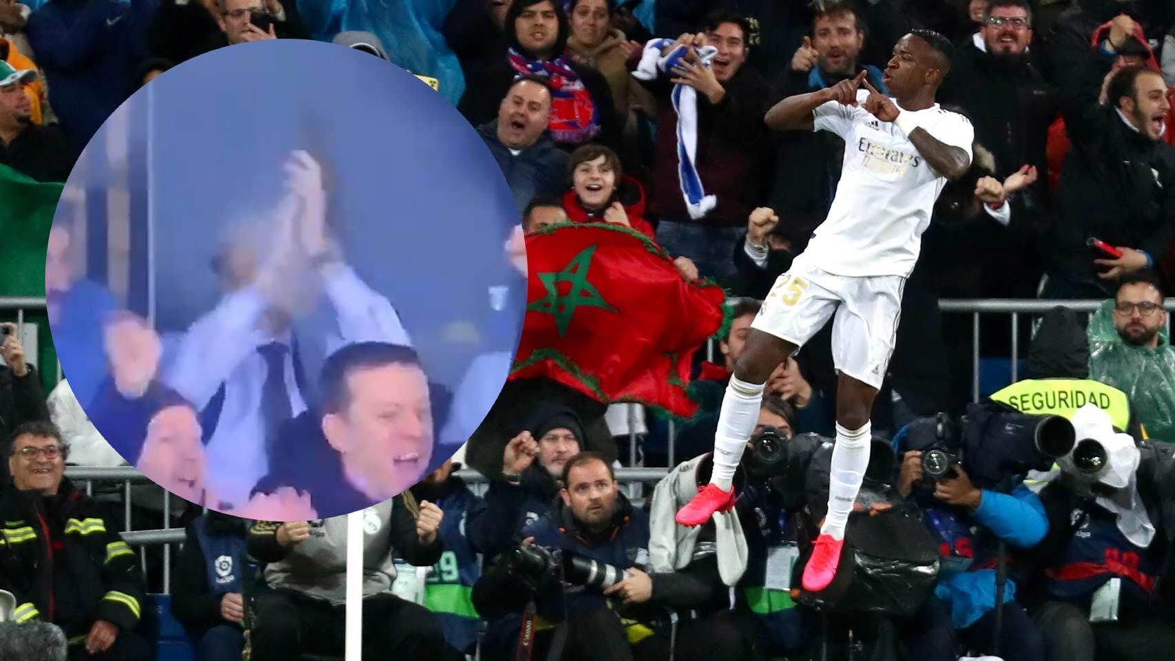 Así celebró Cristiano Ronaldo el gol de Vinicius al FC Barcelona