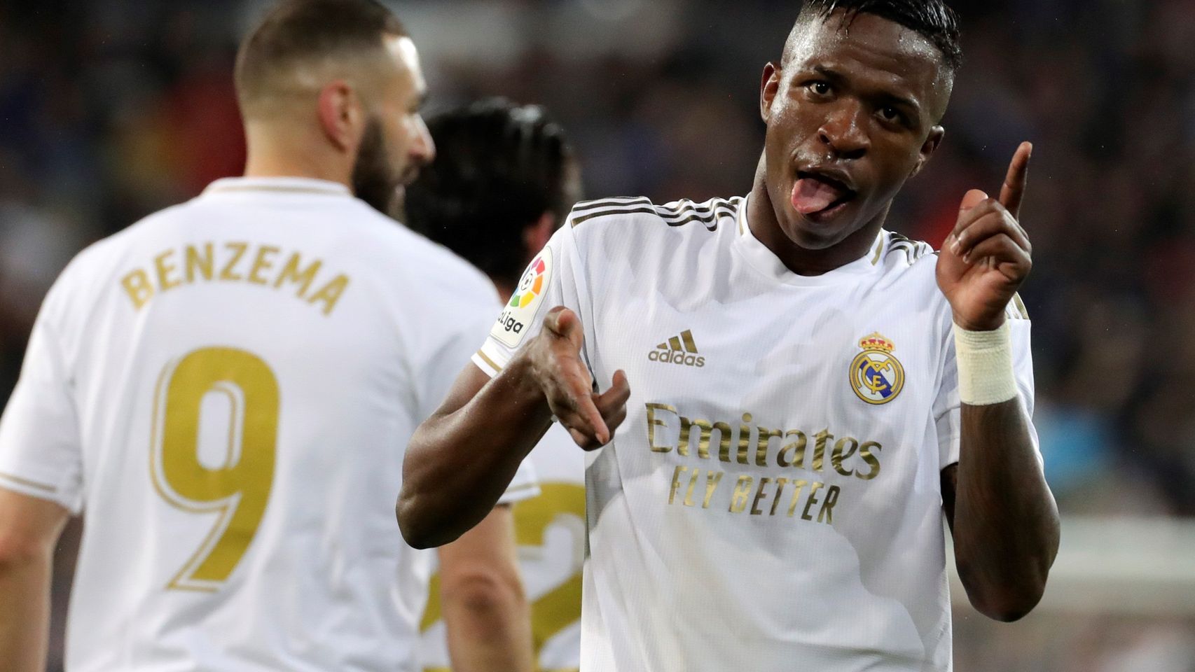 Vinicius Jr celebrando su gol ante el FC Barcelona