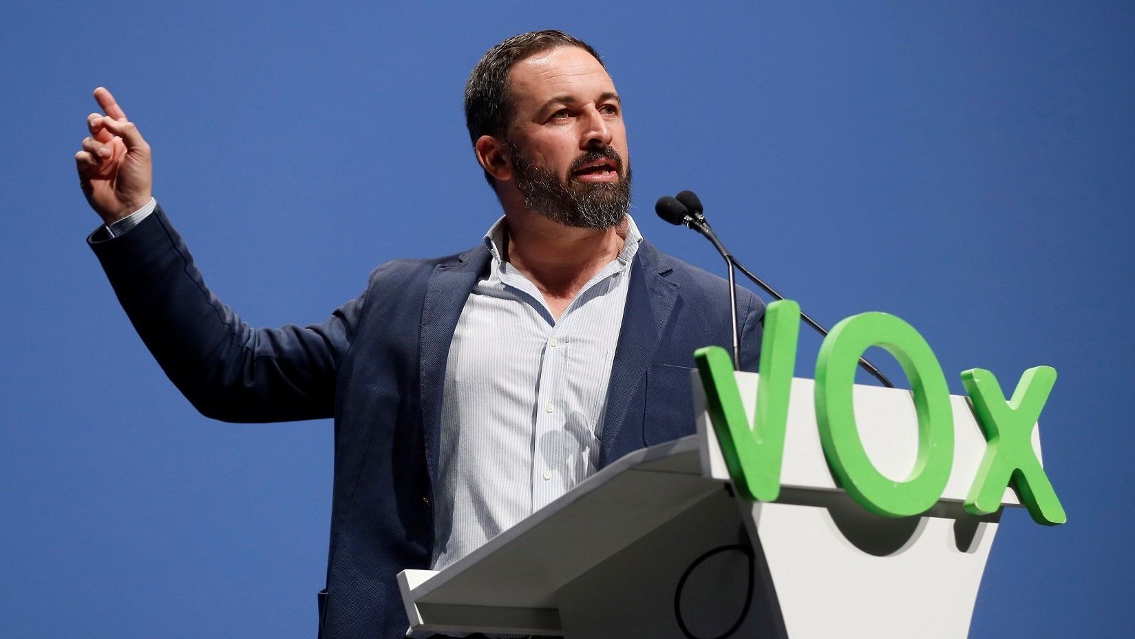 El líder de Vox, Santiago Abascal.