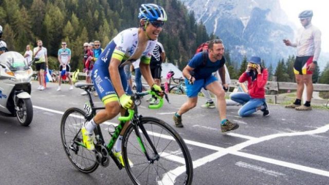 Ciclista durante el Giro de Italia