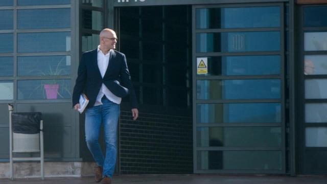 Raül Romeva a la salida de Lledoners el pasado 2 de marzo./