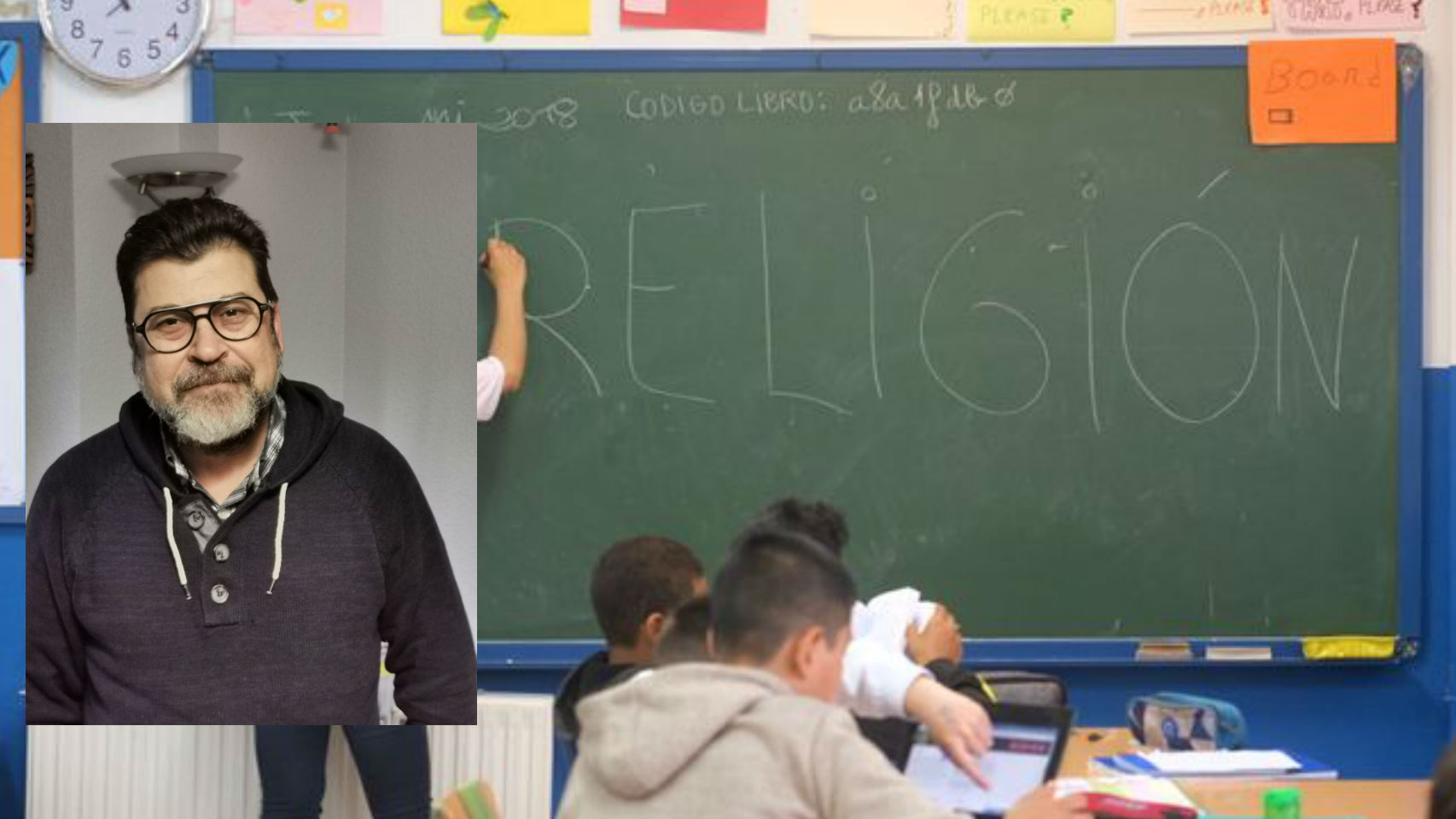 Antonio, uno de los profesores de Religión que temen que varíe su situación laboral por la nueva ley de Educación.
