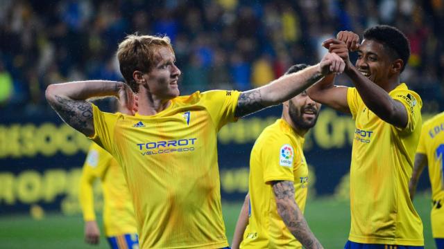 Alex Fernández con el Cádiz CF