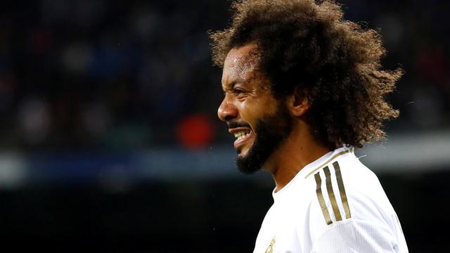 Marcelo, durante El Clásico