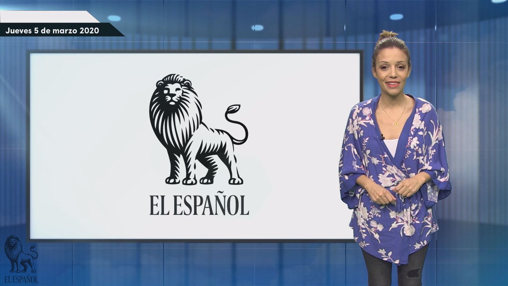 Fotograma de la predicción del tiempo de El Español.
