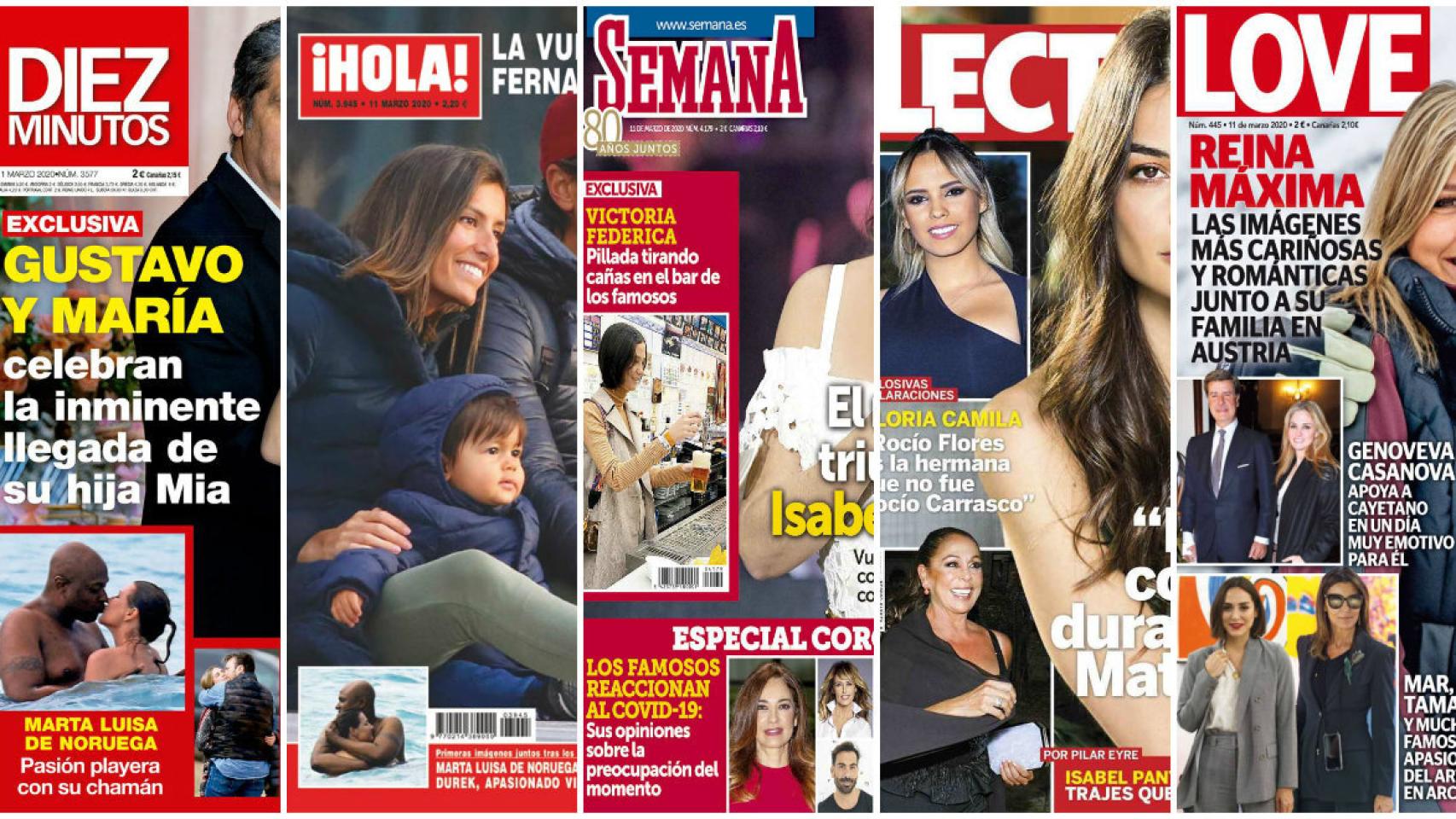 Las portadas de las revistas, en un montaje de JALEOS.