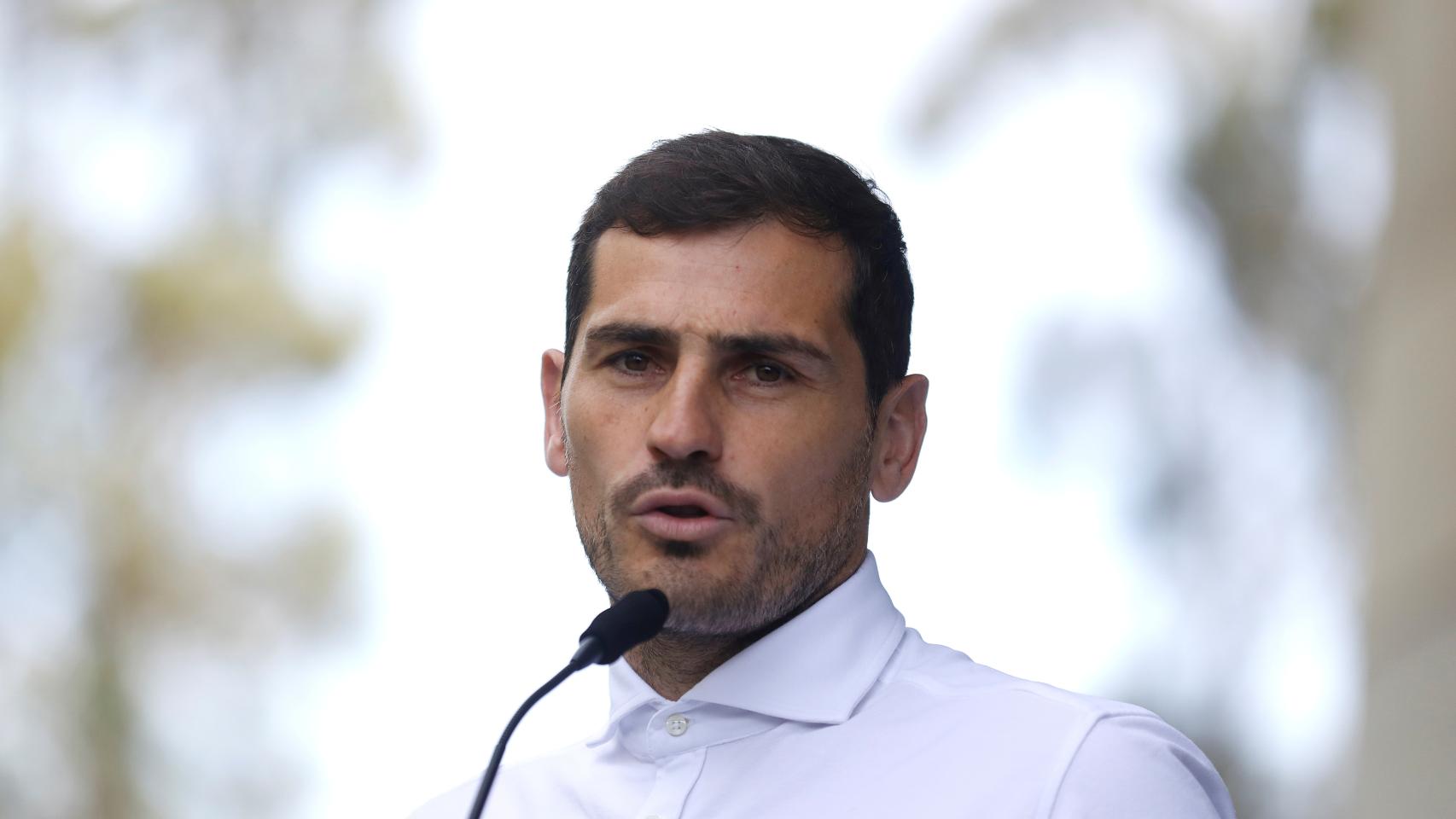 Iker Casillas, durante un acto
