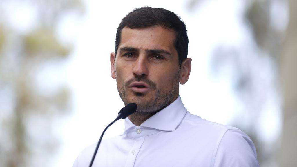 Iker Casillas, durante un acto