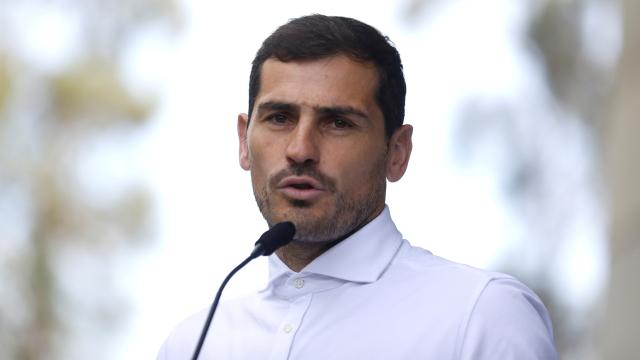 Iker Casillas, durante un acto