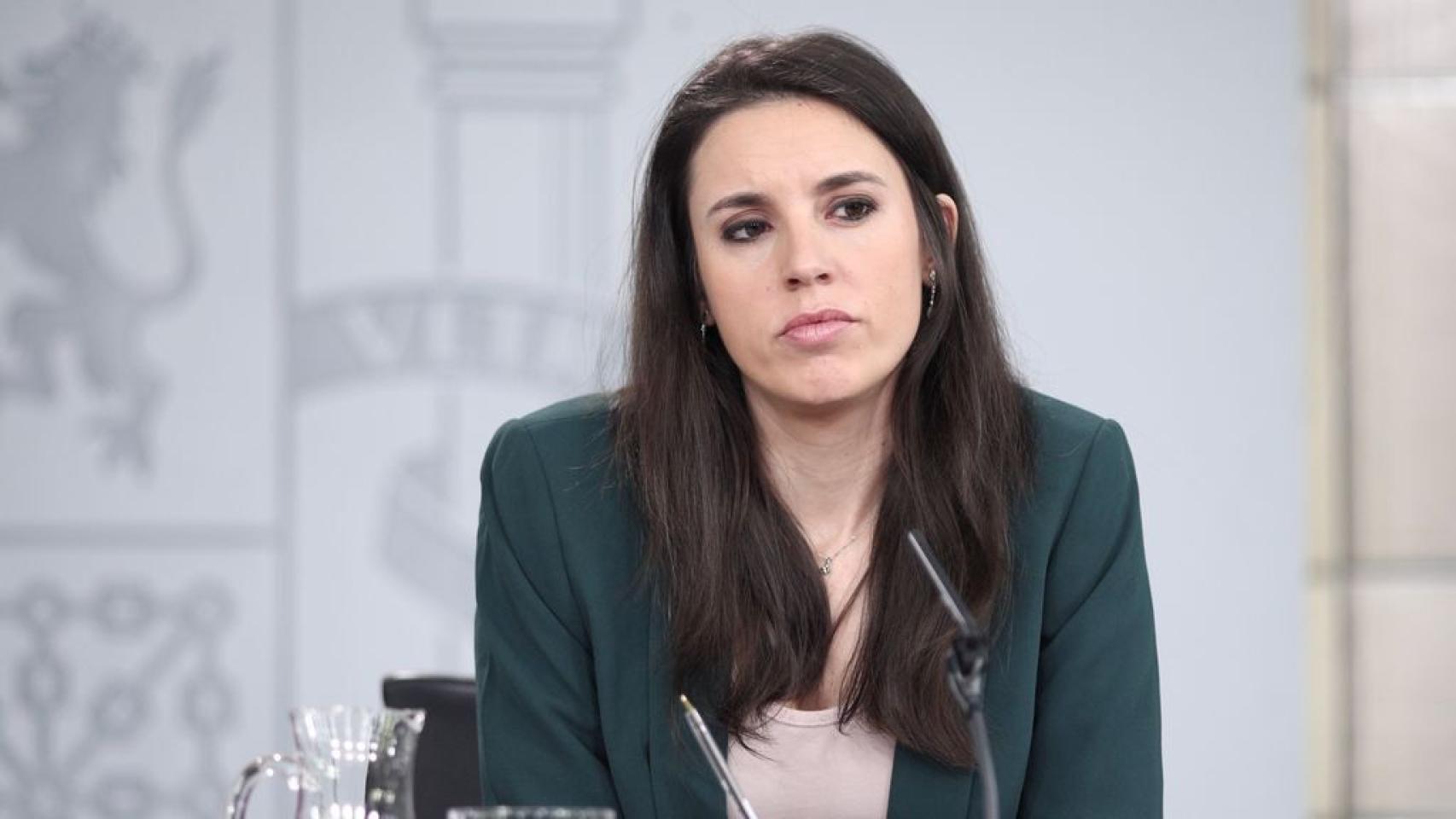 La ministra de Igualdad, Irene Montero,.
