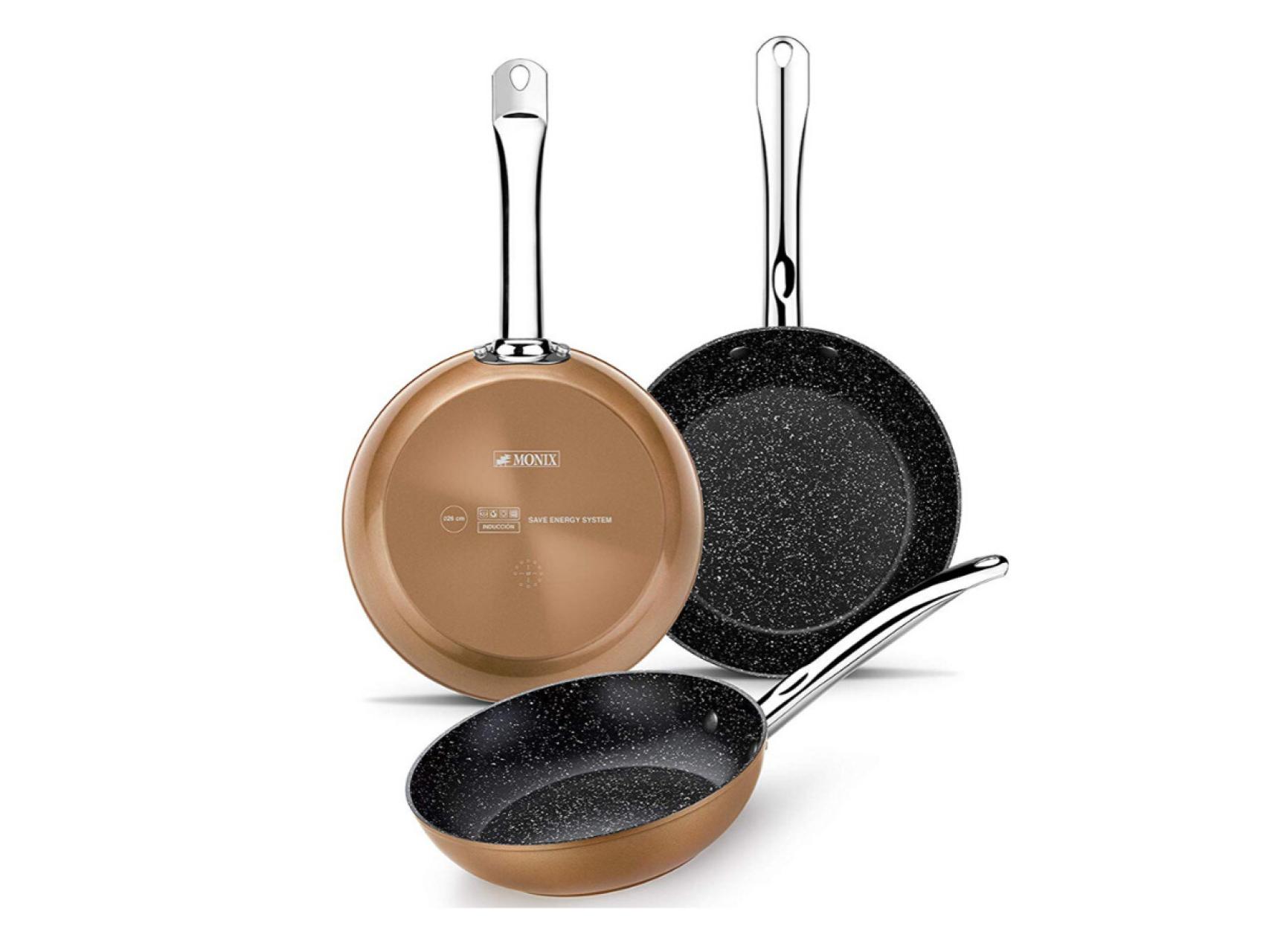 Oferta del día de Amazon: Pack de tres sartenes al 47% de descuento